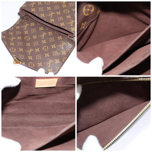 LOUIS VUITTON Monogram Pochette Metis MM Hand Bag 2way M43628 LV Auth 98243A - Picture 14 of 15
